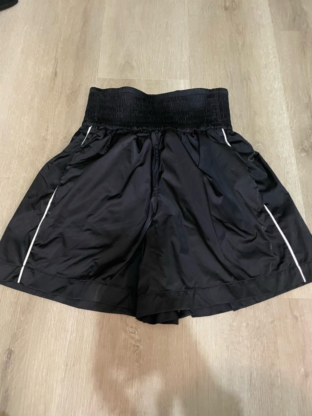 lululemon athletica Black Shorts with White Trim